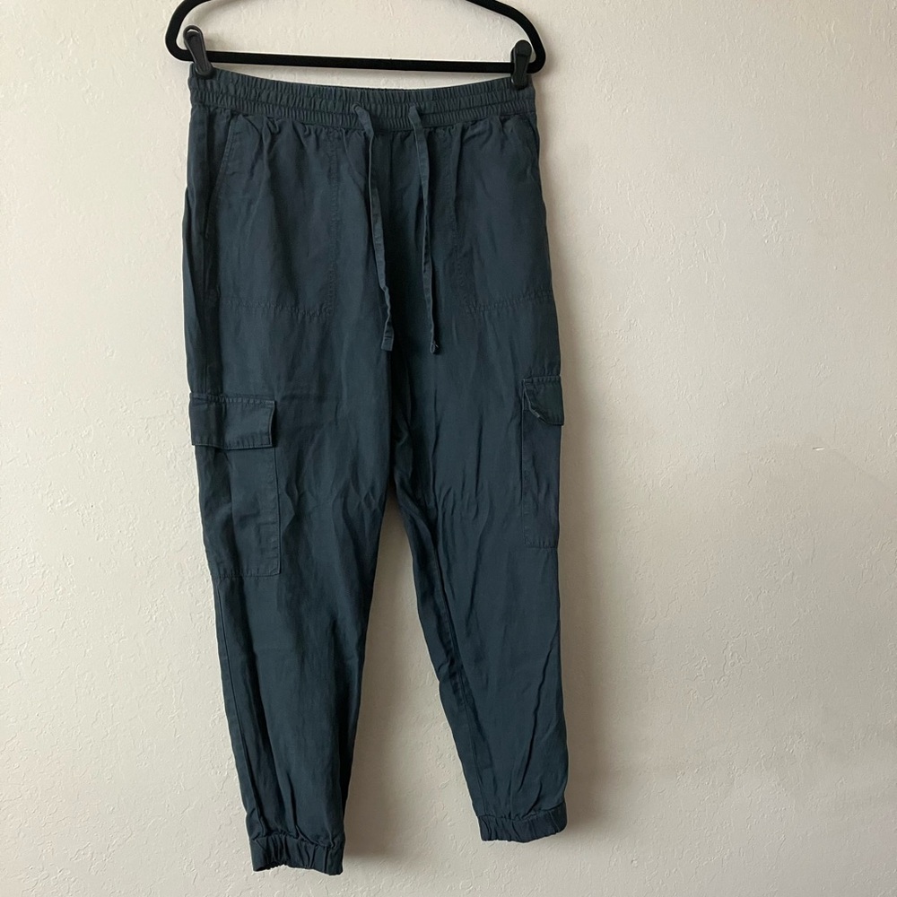 Banana Republic Charcoal Linen Joggers Size M